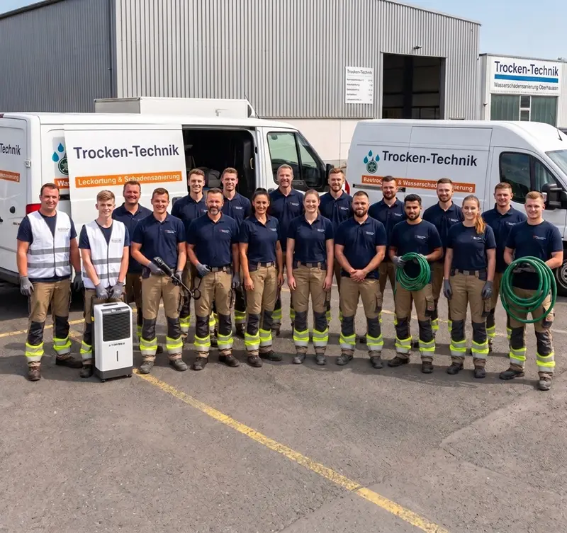 Einsatzteam von Trocken-Technik für Wasserschadensanierung und Bautrocknung in Oberhausen